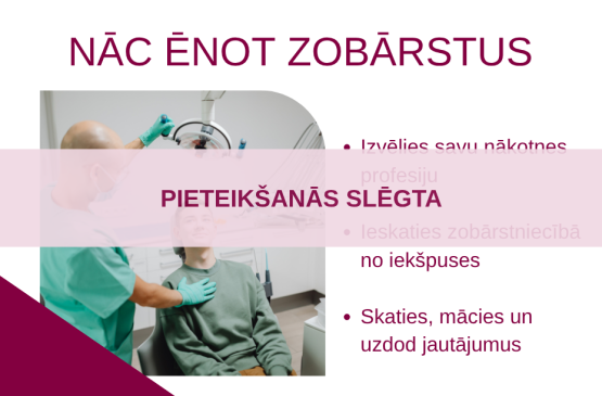 Aicinām skolēnus piedalīties Ēnu dienā RSU Stomatoloģijas institūtā