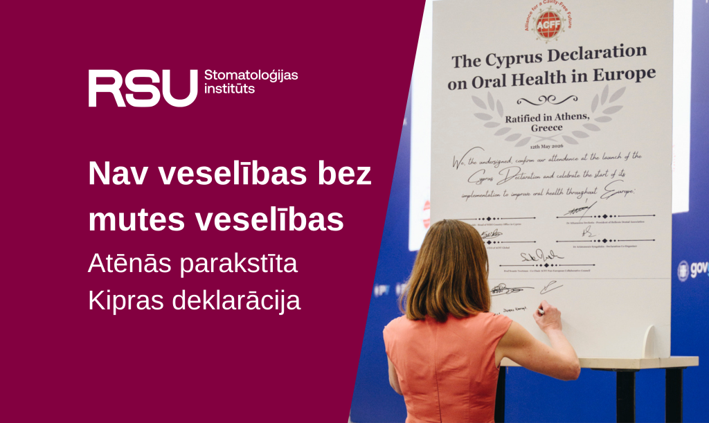 Dr. Ilze Maldupa paraksta Kipras deklarāciju.
