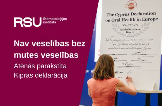 Nav veselības bez mutes veselības: Atēnās parakstīta Kipras deklarācija
