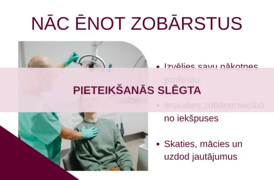 Aicinām skolēnus piedalīties Ēnu dienā RSU Stomatoloģijas institūtā